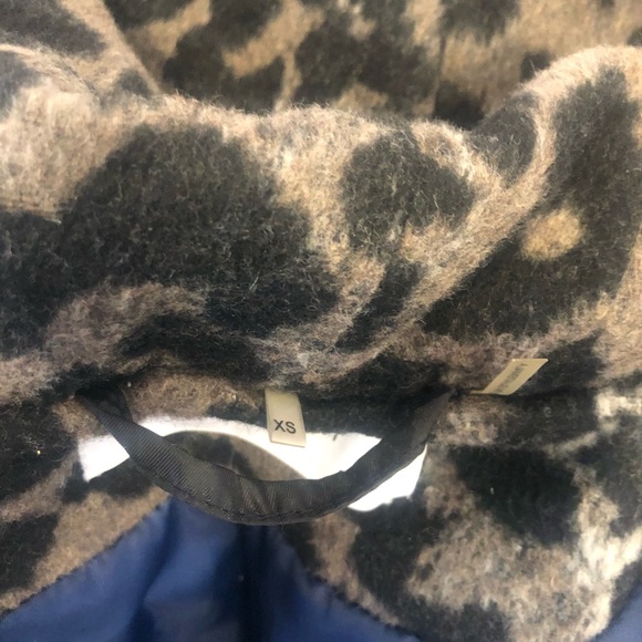 Tahari Marla Leopard wool wrap coat XS - Picture 7 of 15